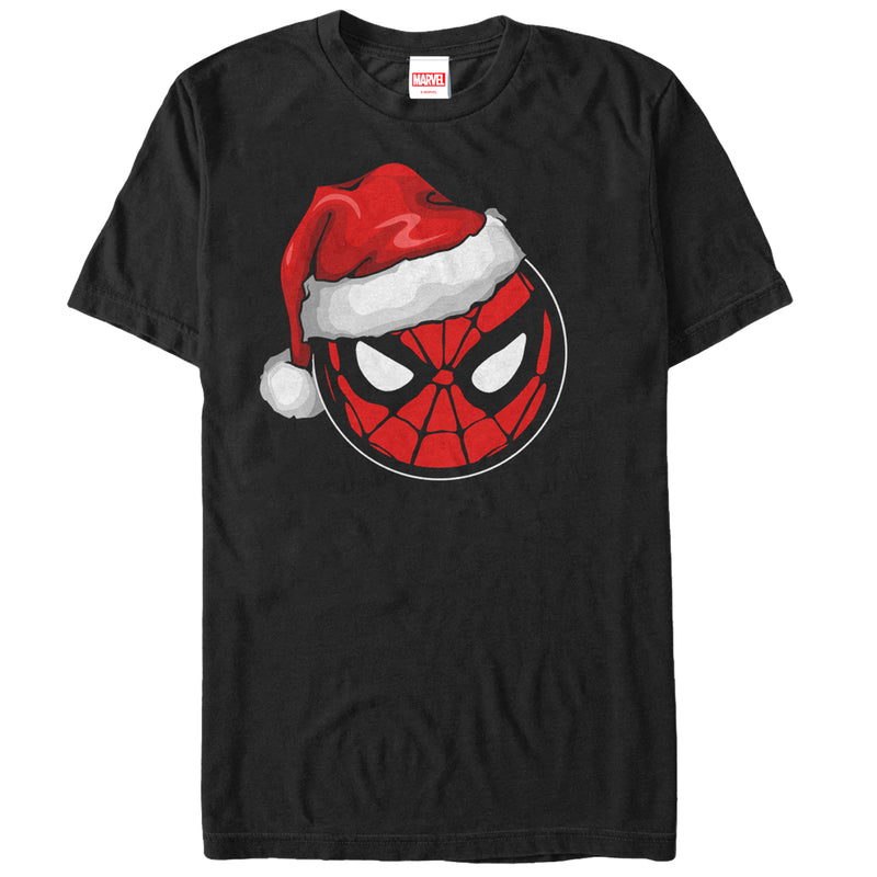 Men's Marvel Christmas Spider-Man Santa Hat T-Shirt