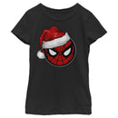 Girl's Marvel Christmas Spider-Man Santa Hat T-Shirt