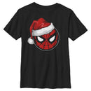 Boy's Marvel Christmas Spider-Man Santa Hat T-Shirt