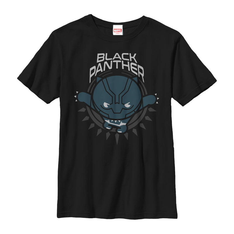 Boy's Marvel Black Panther Kawaii T-Shirt