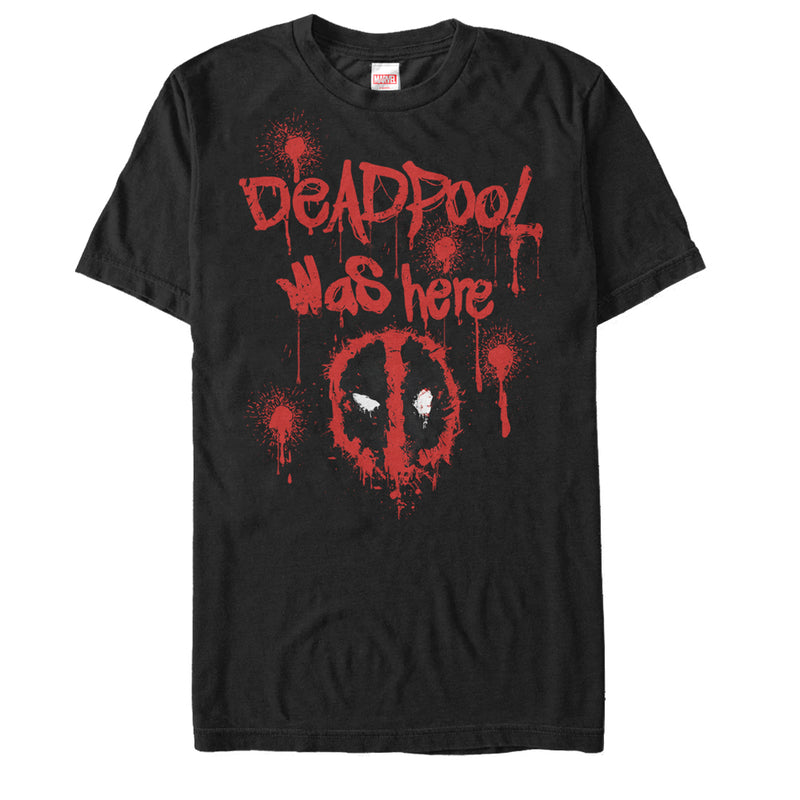 Men's Marvel Deadpool Was Here T-Shirt