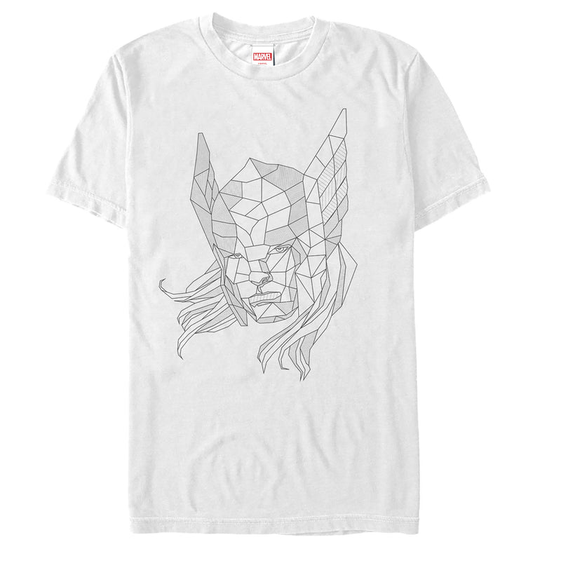 Men's Marvel Thor Geometric Pattern T-Shirt