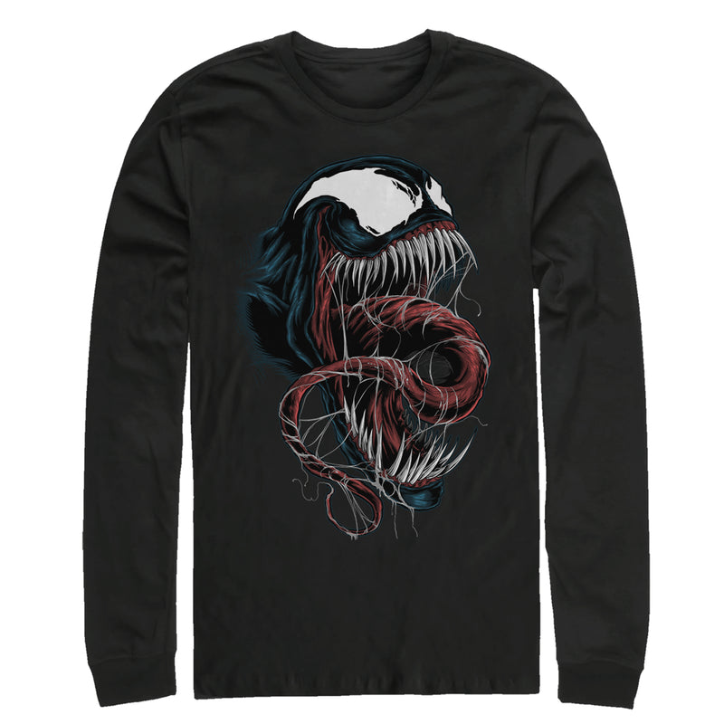 Men's Marvel Venom Close-Up Long Sleeve Shirt