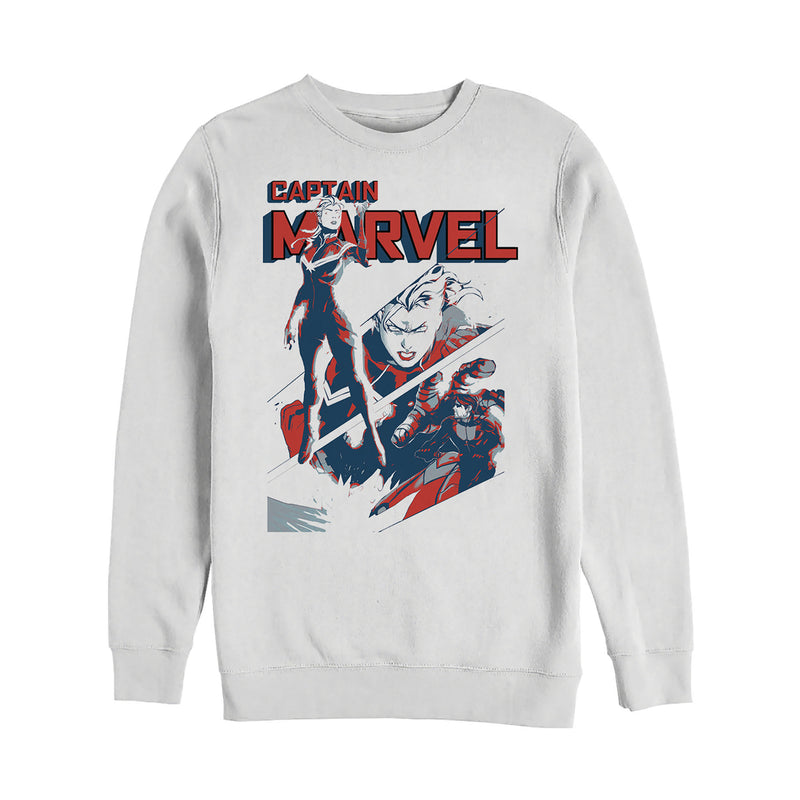 Men's Marvel Captain Marvel Streaks Sweatshirt