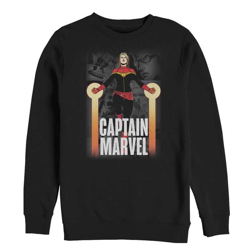 Men's Marvel Captain Marvel In Flight Sweatshirt