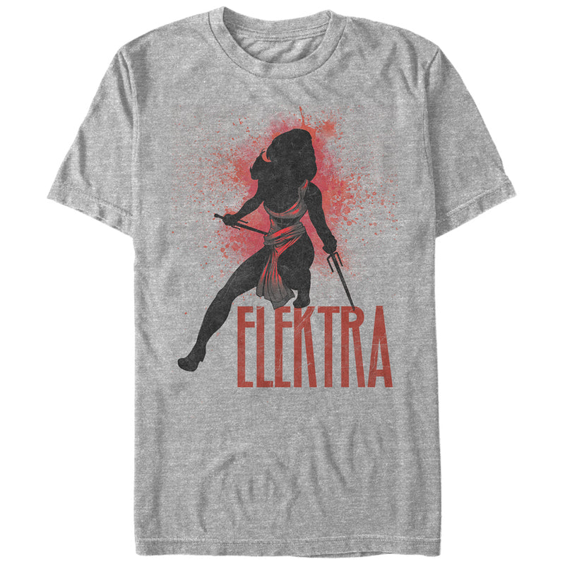 Men's Marvel Elektra Spray Paint Print T-Shirt