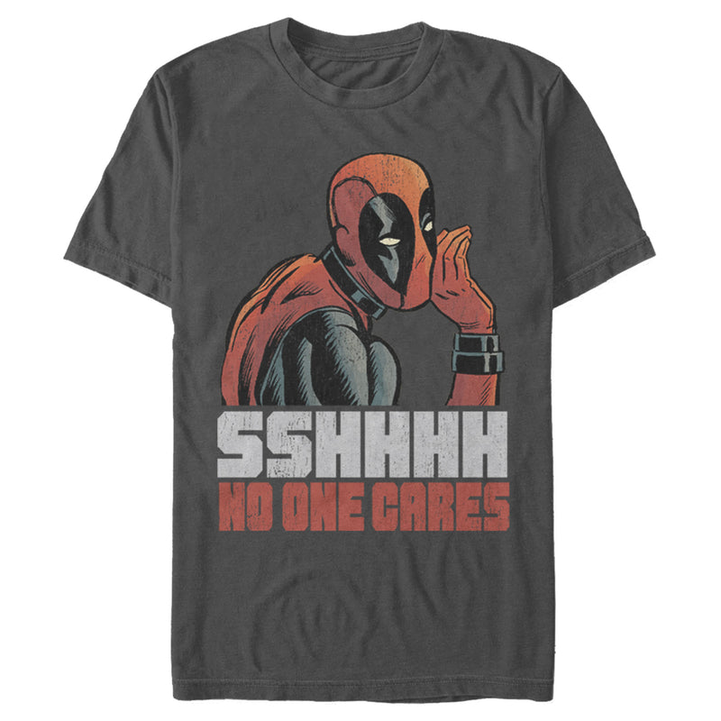 Men's Marvel Deadpool No One Cares T-Shirt