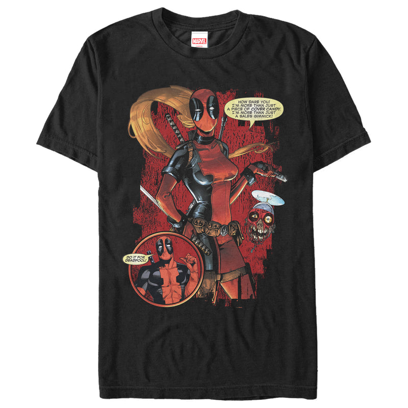 Men's Marvel Lady Deadpool Dare You T-Shirt