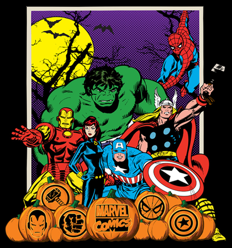 Men's Marvel Halloween Avengers Scene T-Shirt