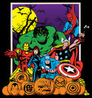 Junior's Marvel Halloween Avengers Scene T-Shirt