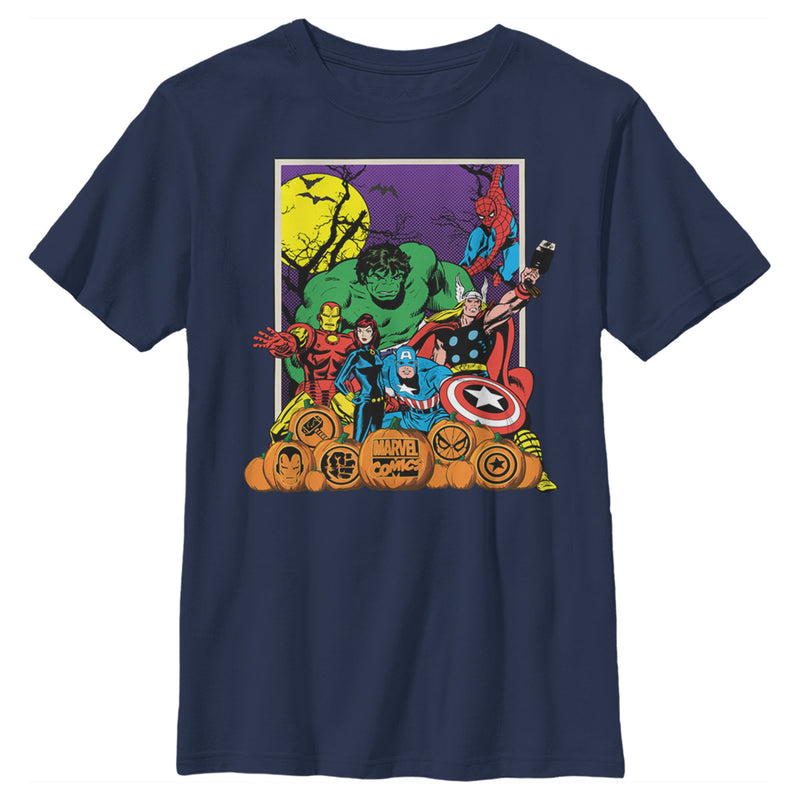 Boy's Marvel Halloween Avengers Scene T-Shirt