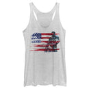 Women's Marvel America Stand to Honor Red White Blue Racerback Tank Top