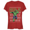 Junior's Marvel Ugly Christmas Hulk T-Shirt