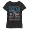 Girl's Marvel Ugly Christmas Captain America Star T-Shirt