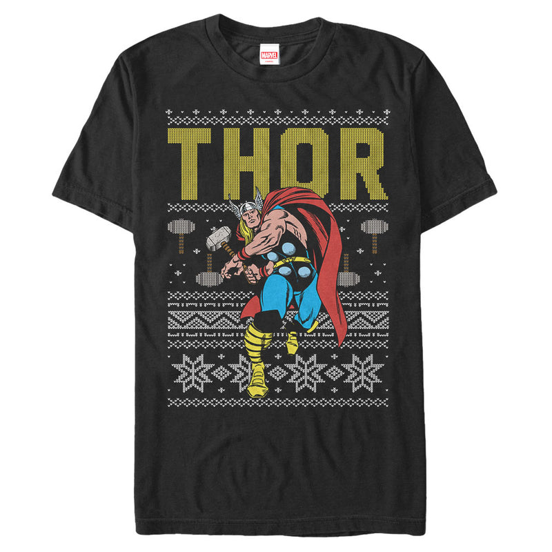 Men's Marvel Ugly Christmas Thor T-Shirt