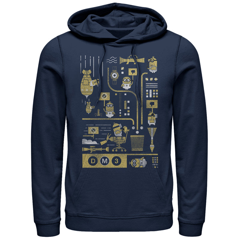 Men's Despicable Me 3 Minion Lab Work Pull Over Hoodie