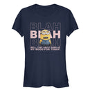 Junior's Despicable Me Minion Blah Mood T-Shirt