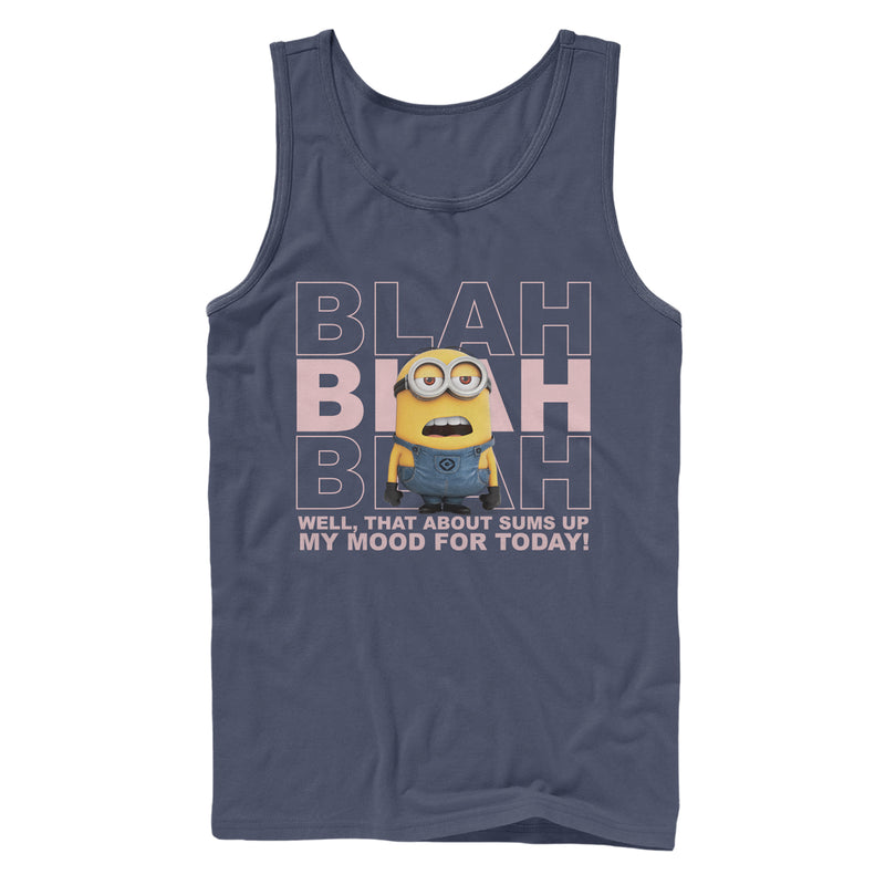 Men's Despicable Me Minion Blah Mood Tank Top