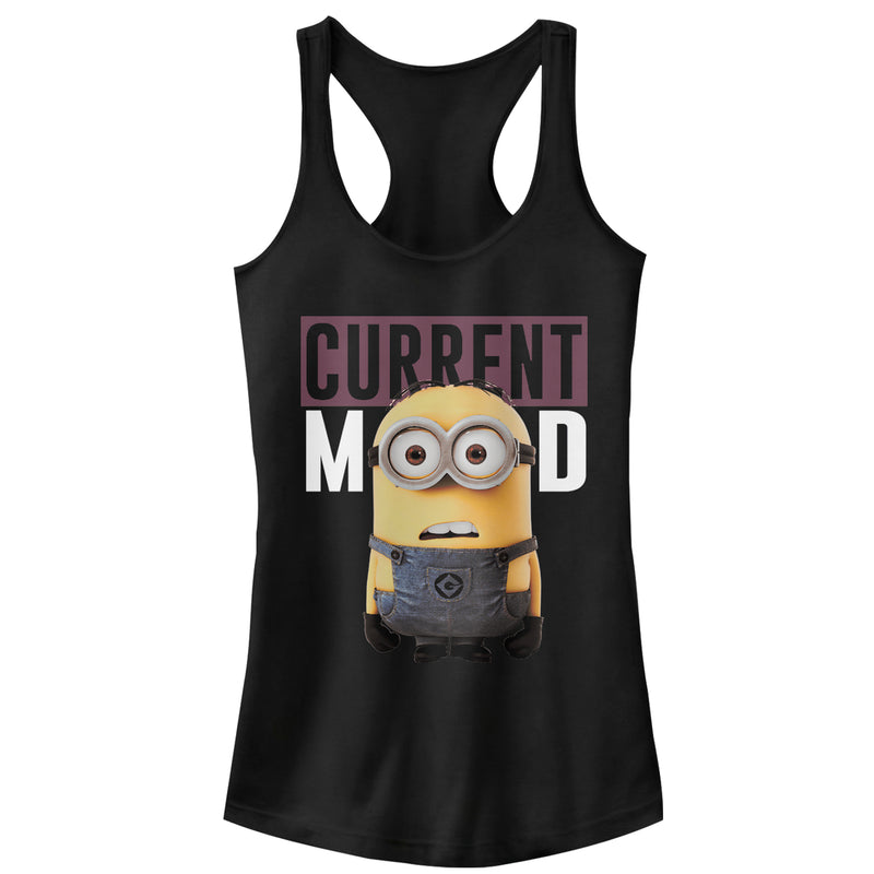 Junior's Despicable Me Minions Current Mood Racerback Tank Top