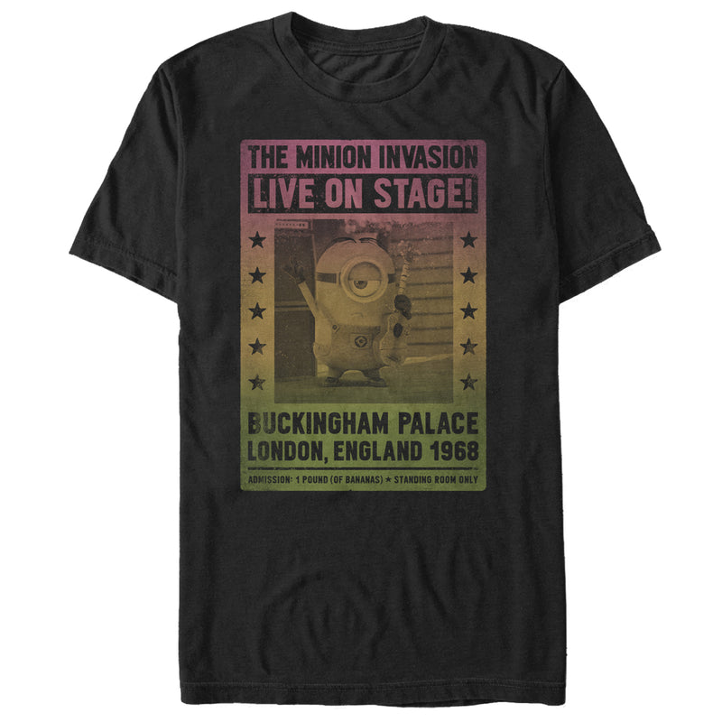 Men's Despicable Me Minion Live on Stage Poster T-Shirt