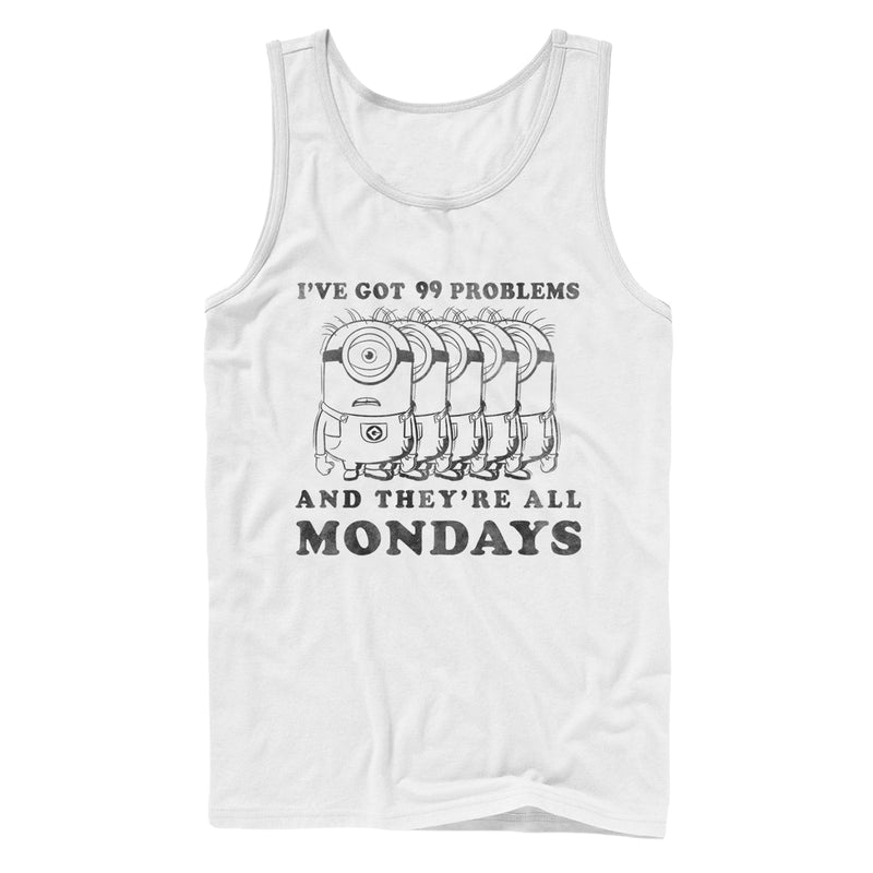 Men's Despicable Me Minion Monday Problems Tank Top