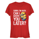 Junior's Despicable Me Minion Ignore You Later T-Shirt