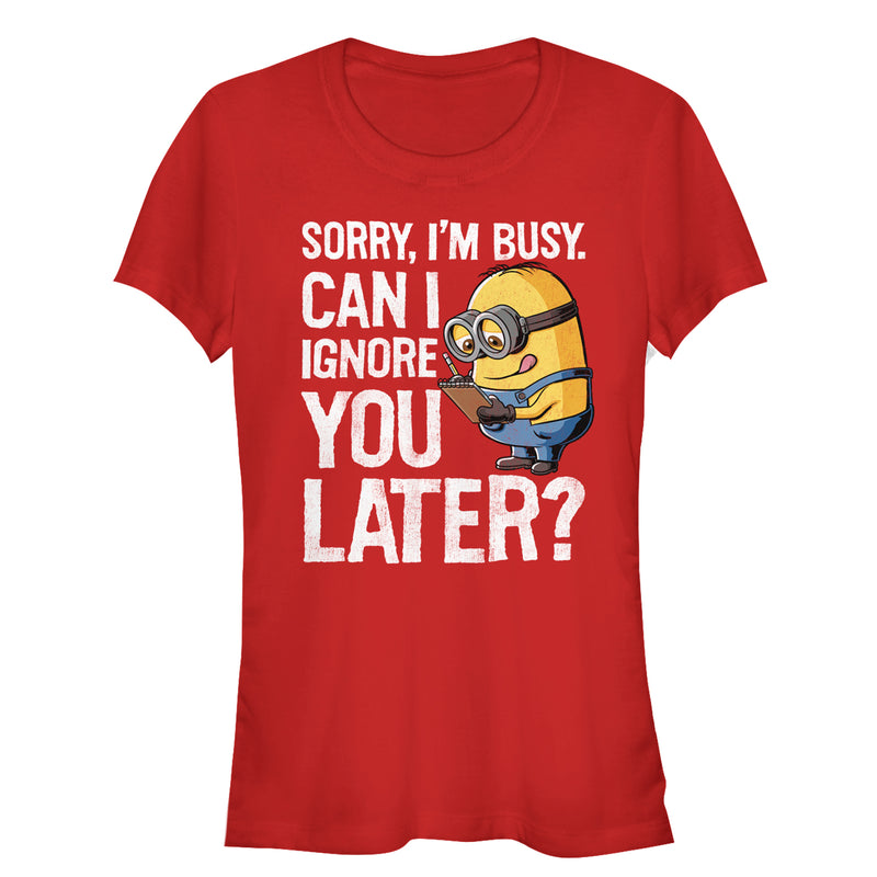 Junior's Despicable Me Minion Ignore You Later T-Shirt