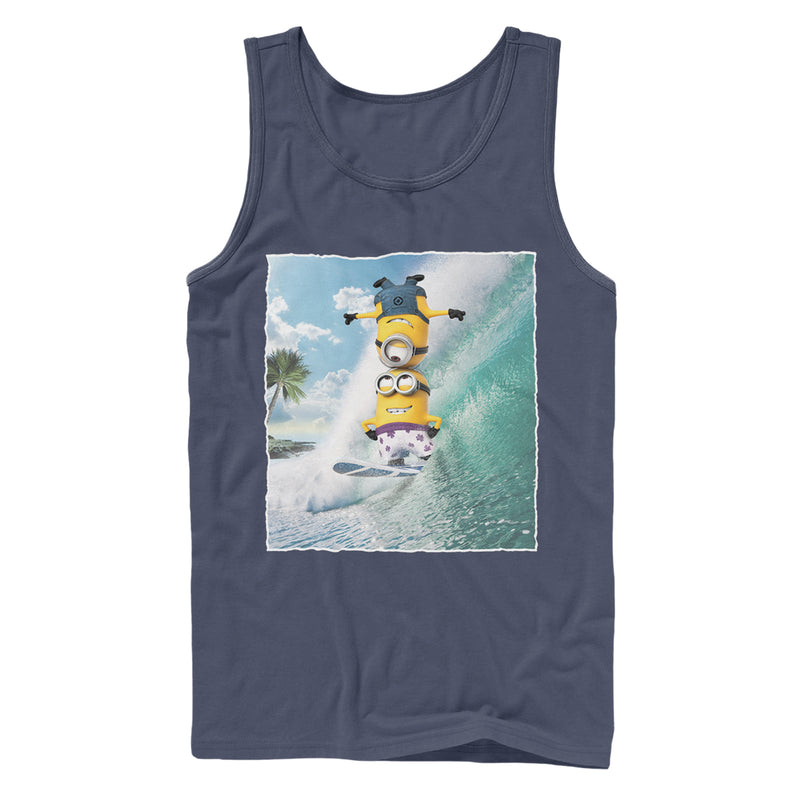 Men's Despicable Me Minion Surf Tricks Tank Top