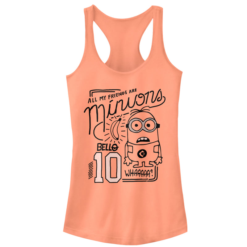 Junior's Despicable Me My Friends Are Minions Racerback Tank Top