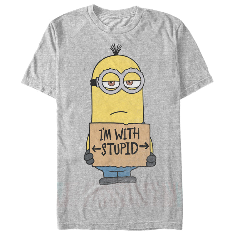 Men's Despicable Me Minion With Stupid T-Shirt