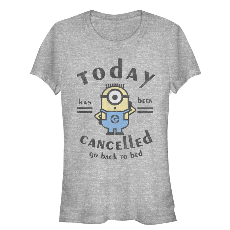 Junior's Despicable Me Minion Today Cancelled T-Shirt