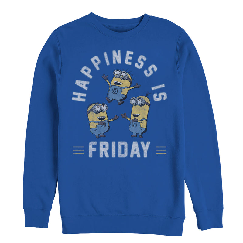 Men's Despicable Me Minion Happiness is Friday Sweatshirt