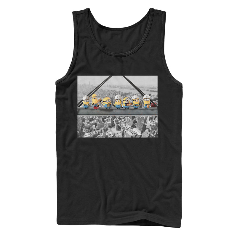 Men's Despicable Me Minion Construction Lunch Tank Top