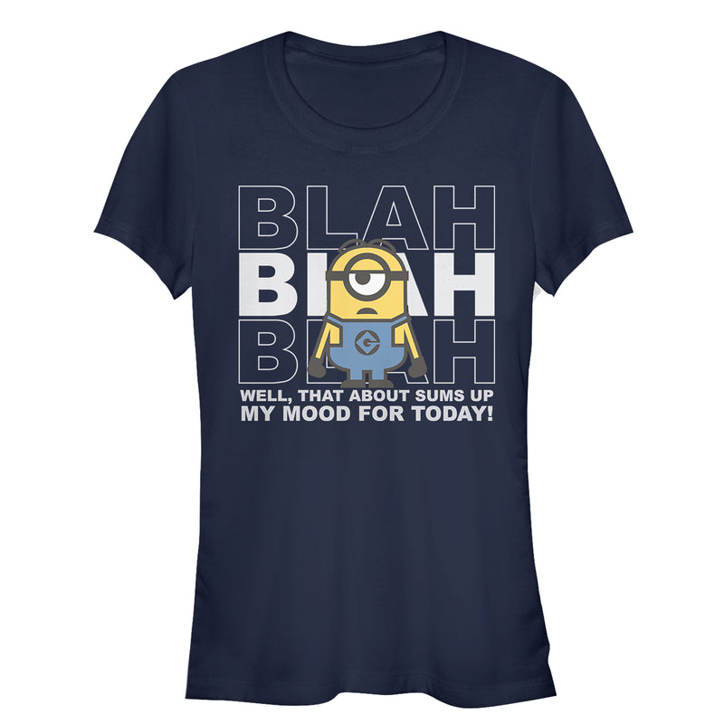 Junior's Despicable Me Minion Blah Mood Today T-Shirt