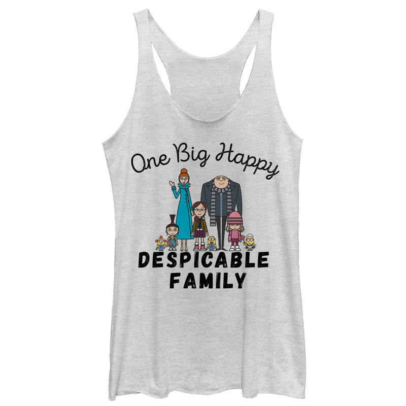 Women's Despicable Me Big Happy Family Racerback Tank Top