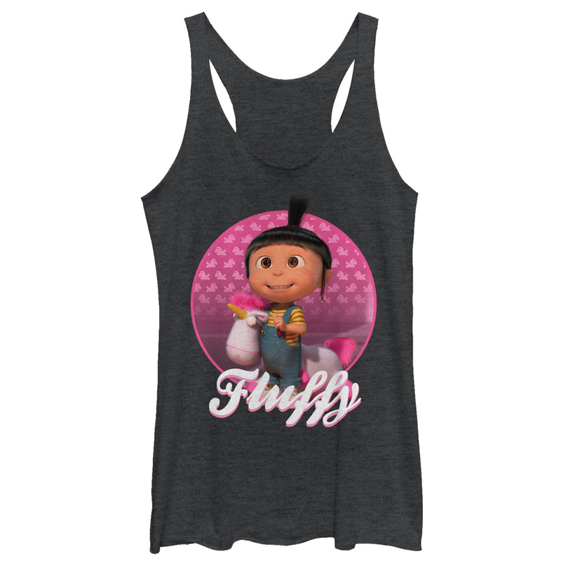 Women's Despicable Me Agnes Fluffy Unicorn Racerback Tank Top