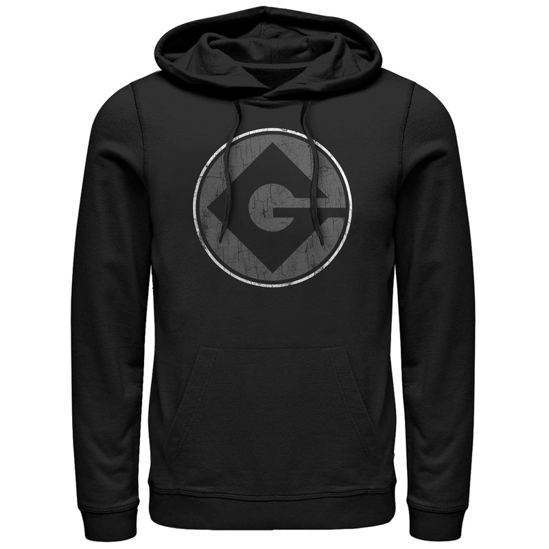 Men's Despicable Me Gru Logo Pull Over Hoodie