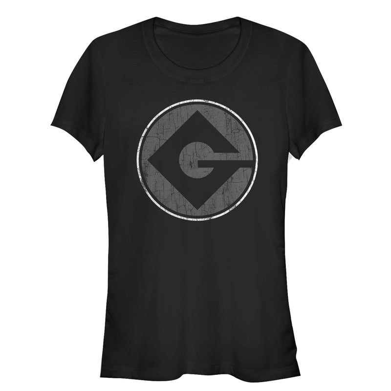 Junior's Despicable Me Gru Logo T-Shirt