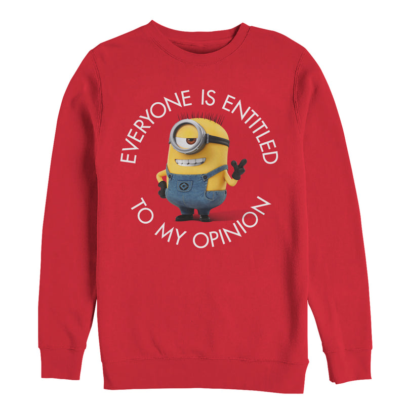 Men's Despicable Me Minion My Opinion Sweatshirt