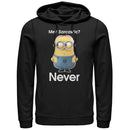 Men's Despicable Me Minion Never Sarcastic Pull Over Hoodie