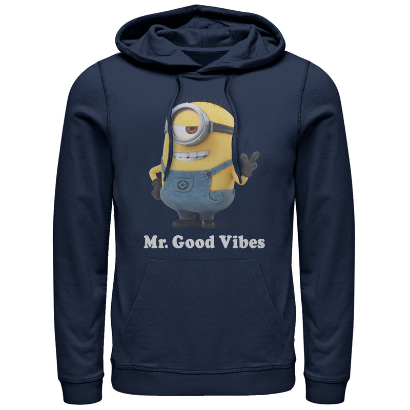 Men's Despicable Me Minion Mr. Good Vibes Pull Over Hoodie