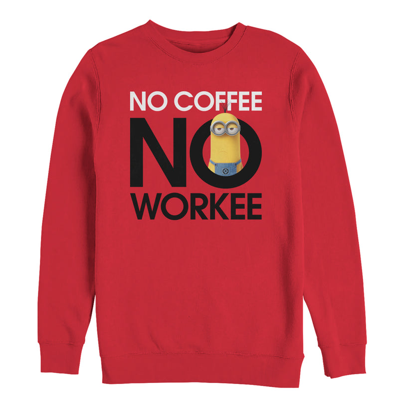 Men's Despicable Me Minion No Coffee Sweatshirt