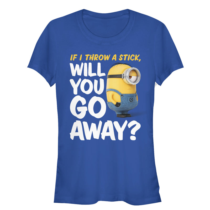 Junior's Despicable Me Minion Go Away T-Shirt