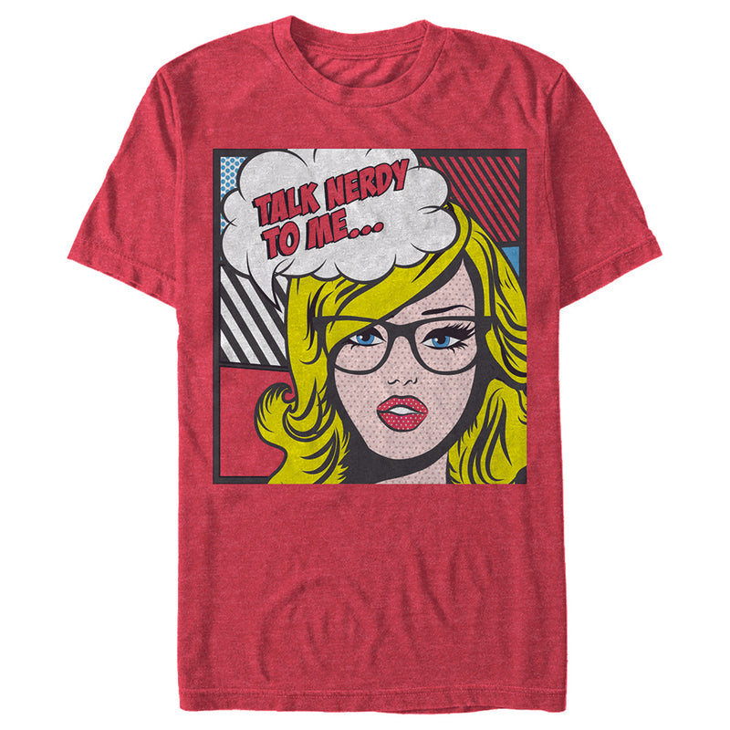 Men's Lost Gods Pop Art Talk Nerdy to Me T-Shirt