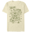 Men's Lost Gods St. Patrick's Day Map of Ireland T-Shirt