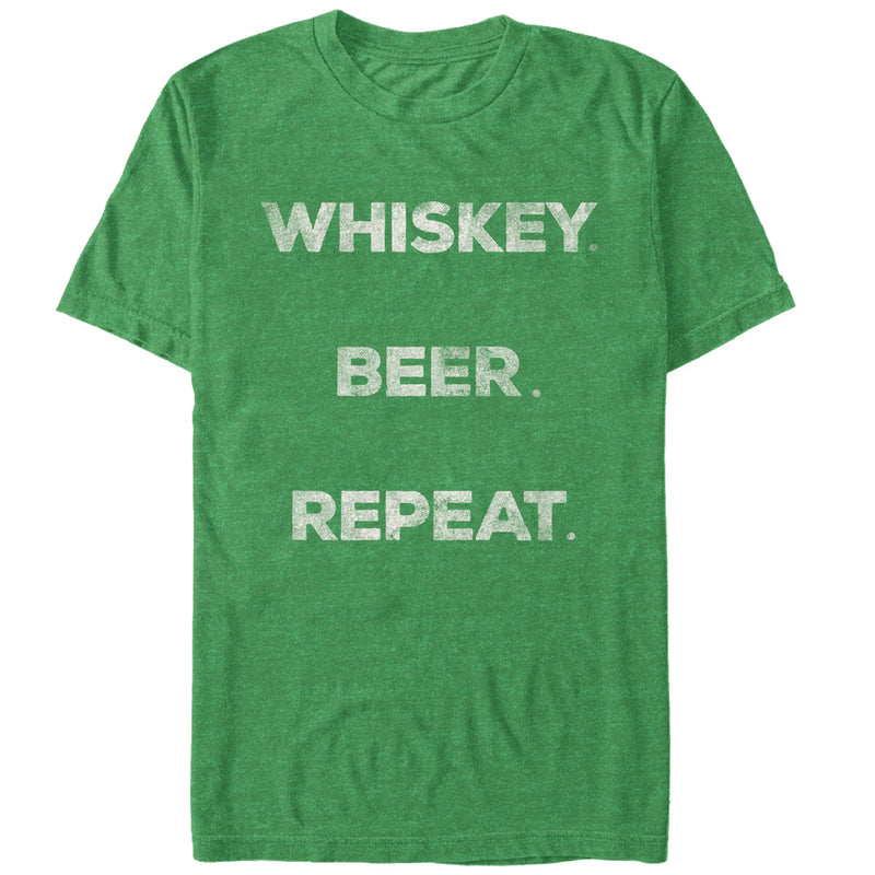 Men's Lost Gods St. Patrick's Day Whiskey Repeat T-Shirt