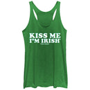Women's Lost Gods St. Patrick's Day Kiss Me Irish Today Racerback Tank Top