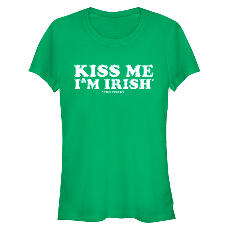 Junior's Lost Gods St. Patrick's Day Kiss Me Irish Today T-Shirt