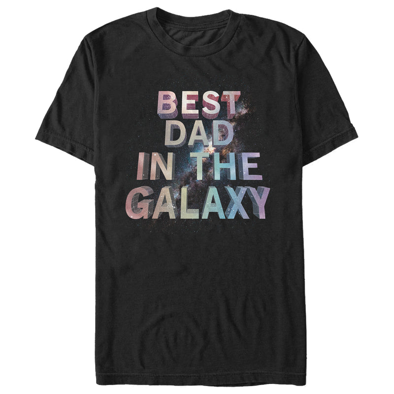 Men's Lost Gods Father's Day Best Dad in Galaxy T-Shirt