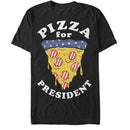 Men's Lost Gods Election American Flag Pizza for President T-Shirt